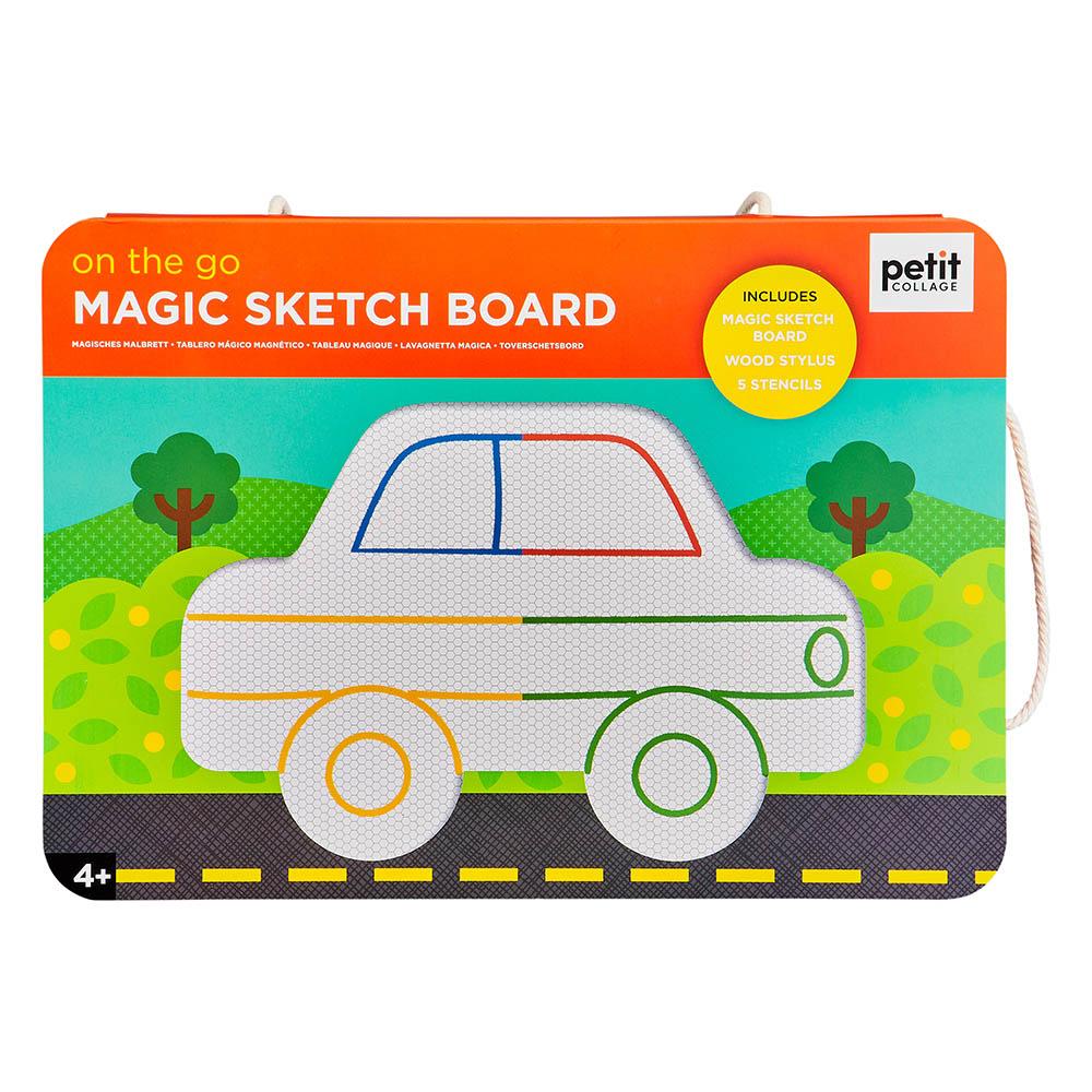 Wooden Magnetic Drawing Board for Kids by Petit Collage