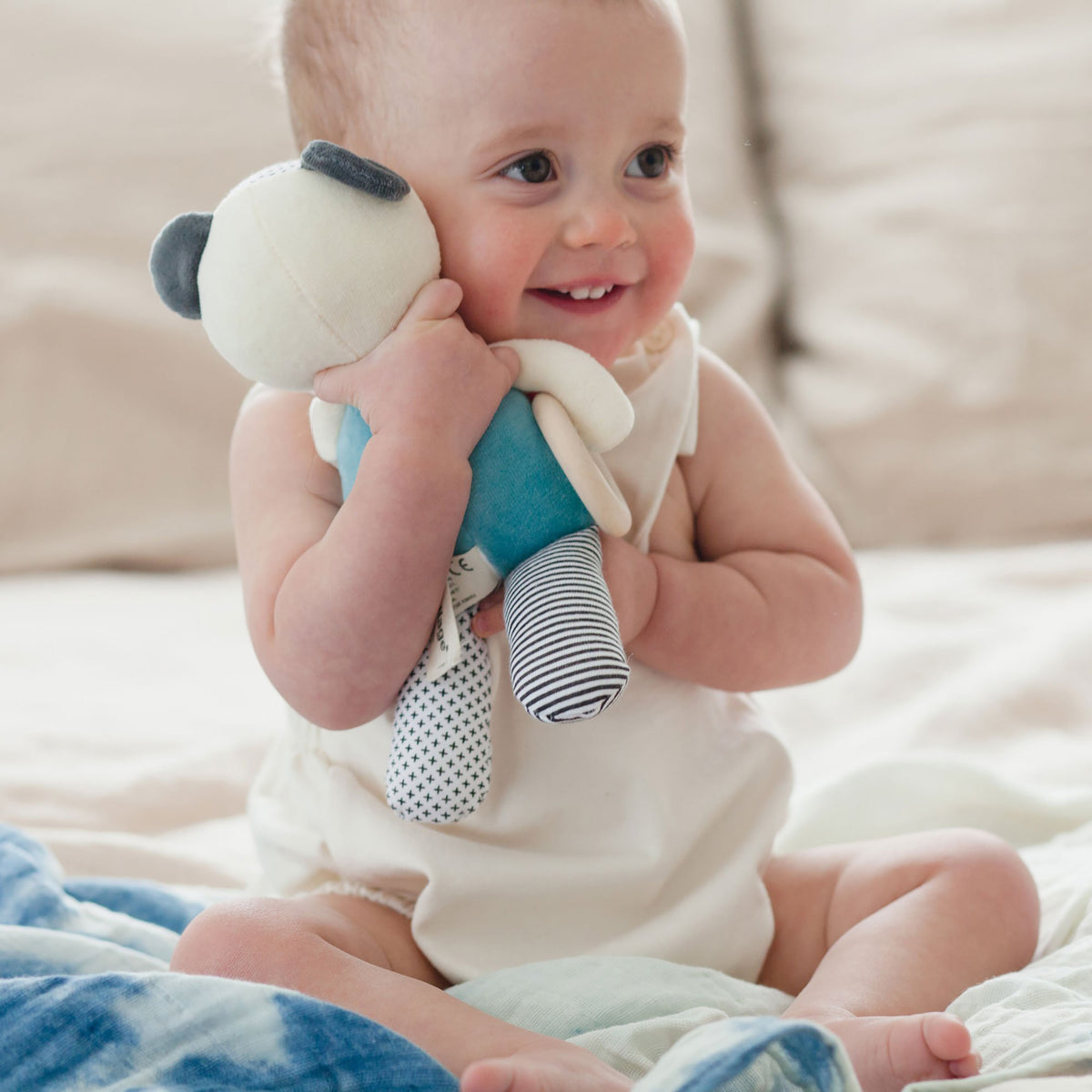 Organic Busy Bear Activity Toy Baby Soft Toys