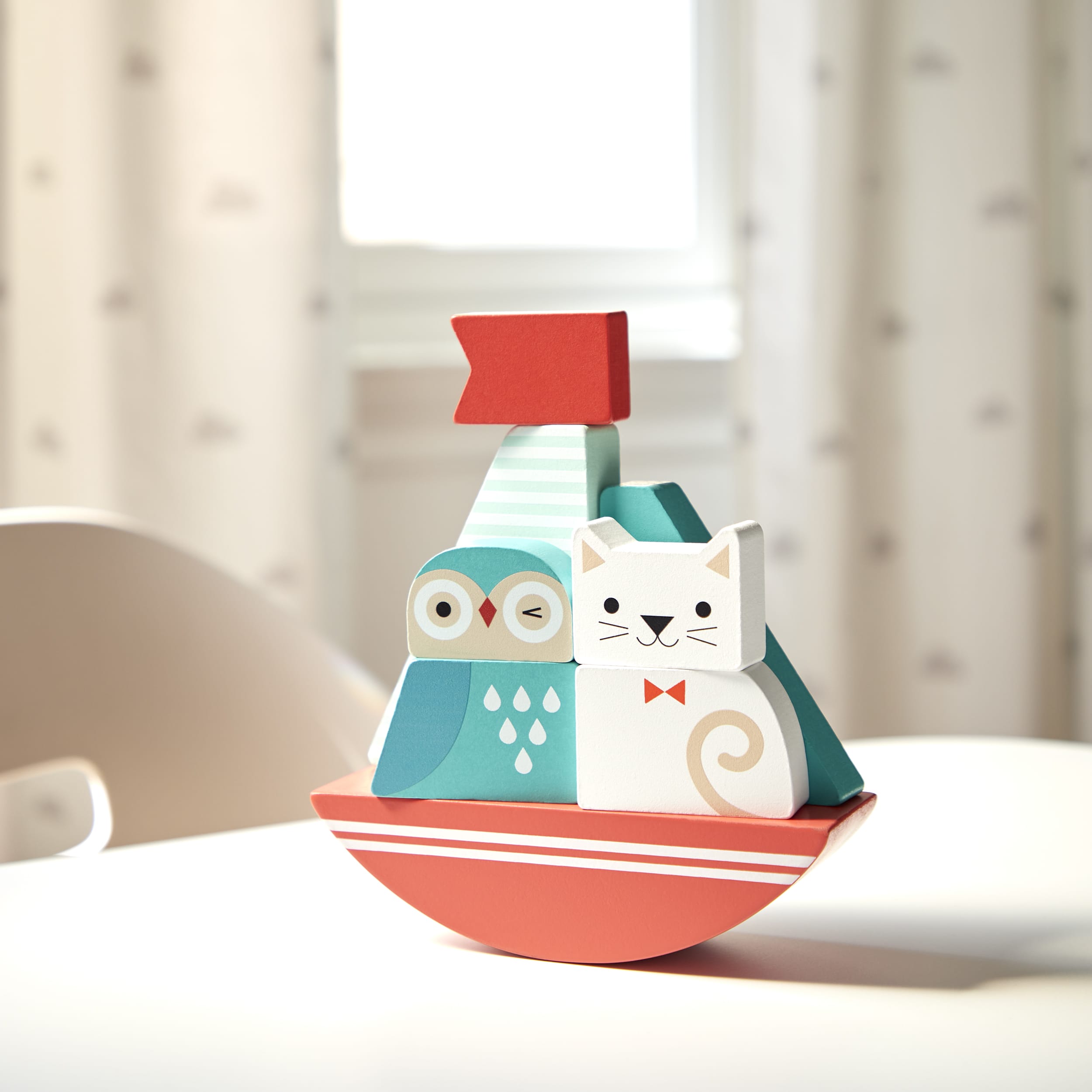Owl & the Pussy-Cat Wooden Stacking Toy