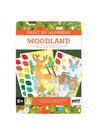 Petit Collage Paint by Numbers: Woodland kit includes woodland animal designs, paint colors, and brushes; perfect for ages 6 and up.